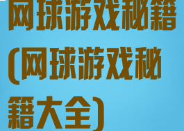 网球游戏秘籍(网球游戏秘籍大全)