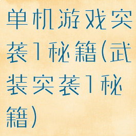 单机游戏突袭1秘籍(武装突袭1秘籍)