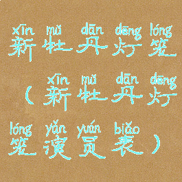 新牡丹灯笼(新牡丹灯笼演员表)